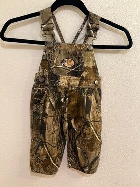 Bass Pro Shop infant camo overalls